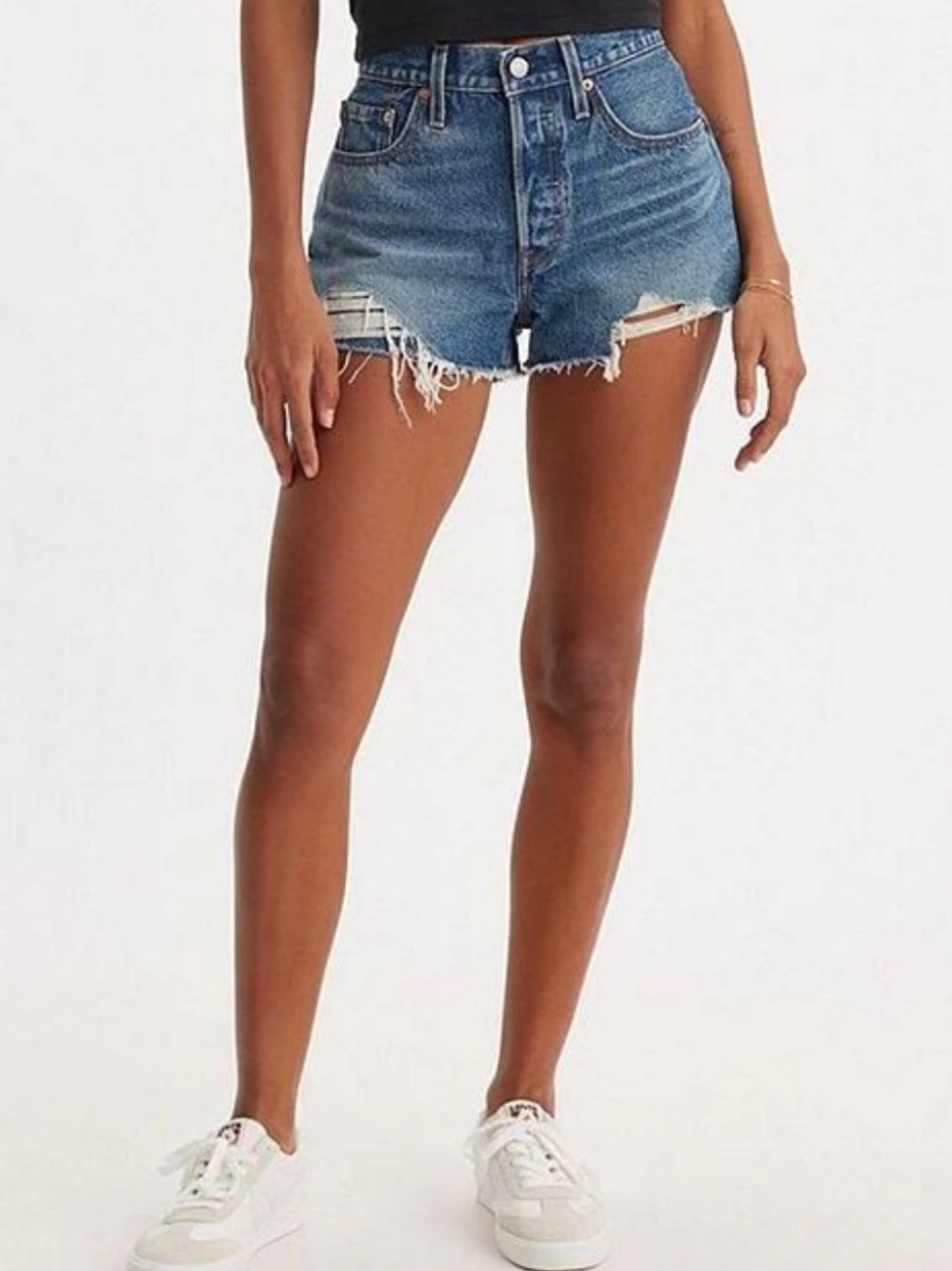 Women’s Levi’s classic 501 high rise denim shorts
